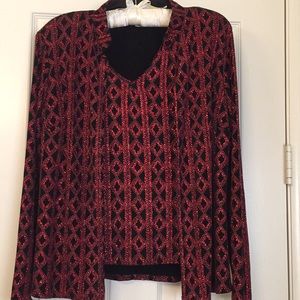 Vintage sparkle top & jacket for the holidays!😁